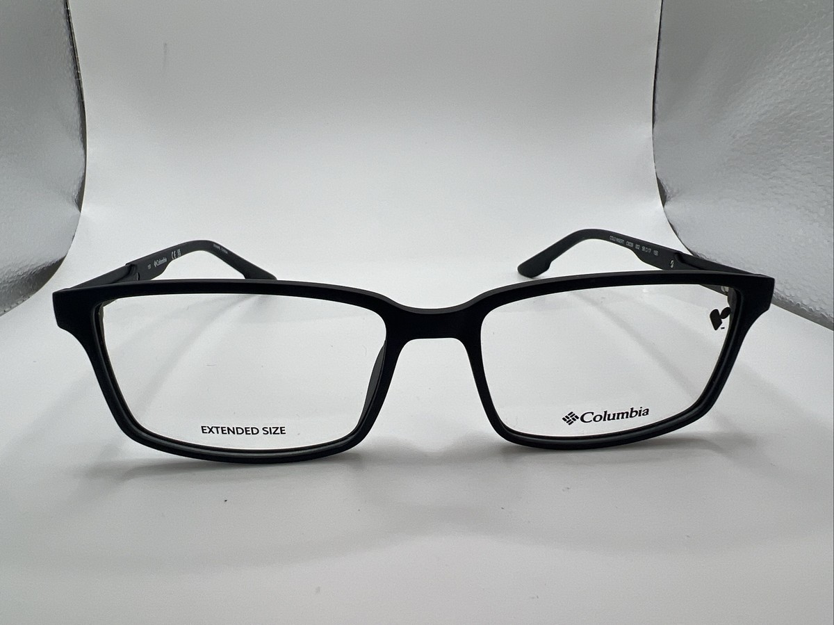 Columbia C8039 002 58/17 150 blk men's eyeglass extended size