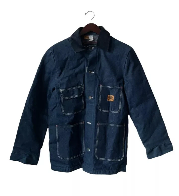 vintage big ben by wrangler denim barn jacket mens size 36