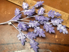 vintage millinery fern leaves lilac 1 spray made in Japan