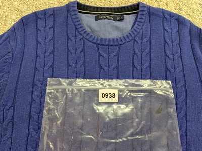 Pull Tricoté Vintage Nautica Motif Voilier - Taille XL Homme - Occasion Très Bon état