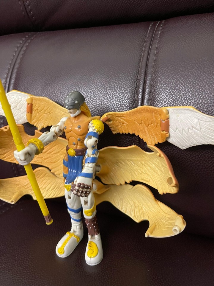 Digimon Digivolving Patamon Into Angemon Action Figure Bandai 1999 6 ...