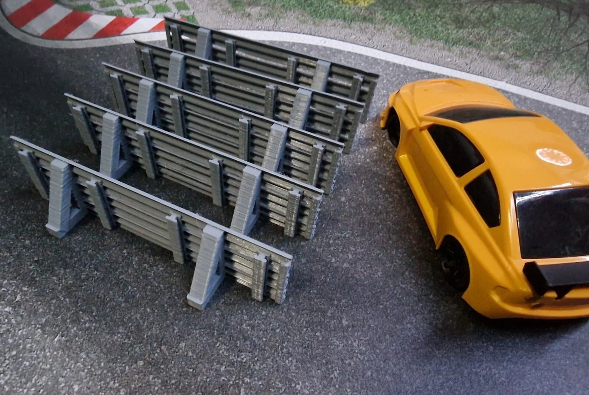 Leitplanken Streckenbegrenzung 1:43+ 5er Set Silbergrau  für Dr!ft Siku