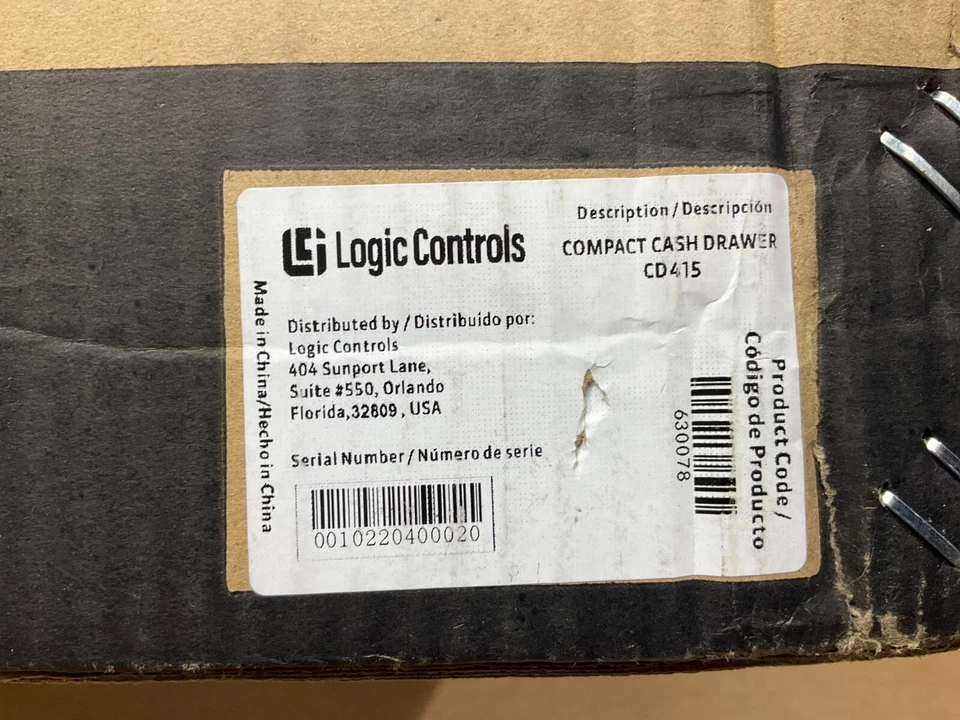 Logic Controls CR3003 Cash Drawer Epson Interface Black CD-415 ✅❤️️✅❤️️ NEW! - Image 4 of 4