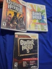 Guitar Hero 5 - 3 Legends Of Rock - Band Hero Game Lot (Nintendo Wii, 2009)
