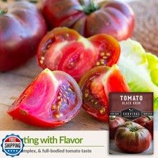 Black Krim Tomato Seeds for Planting - Heirloom Non-GMO Variety, Dark Beefste...