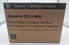 NEW JBL Control 23-1-WH Weather-Resistant 100W Background/Foreground Speakers