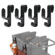 4 PCS Multipurpose Side Stroller Hooks For Wonderfold Wagon W2 W4 40kg Plastic