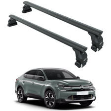 For Citroen C4 2020-2025 Roof Rack System, Aluminum Cross Bar, Normal Roof, Blac