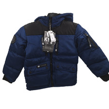 Canada Weather Gear Northern Night Color Block Puffer Jacket Kids 5/6, NWT