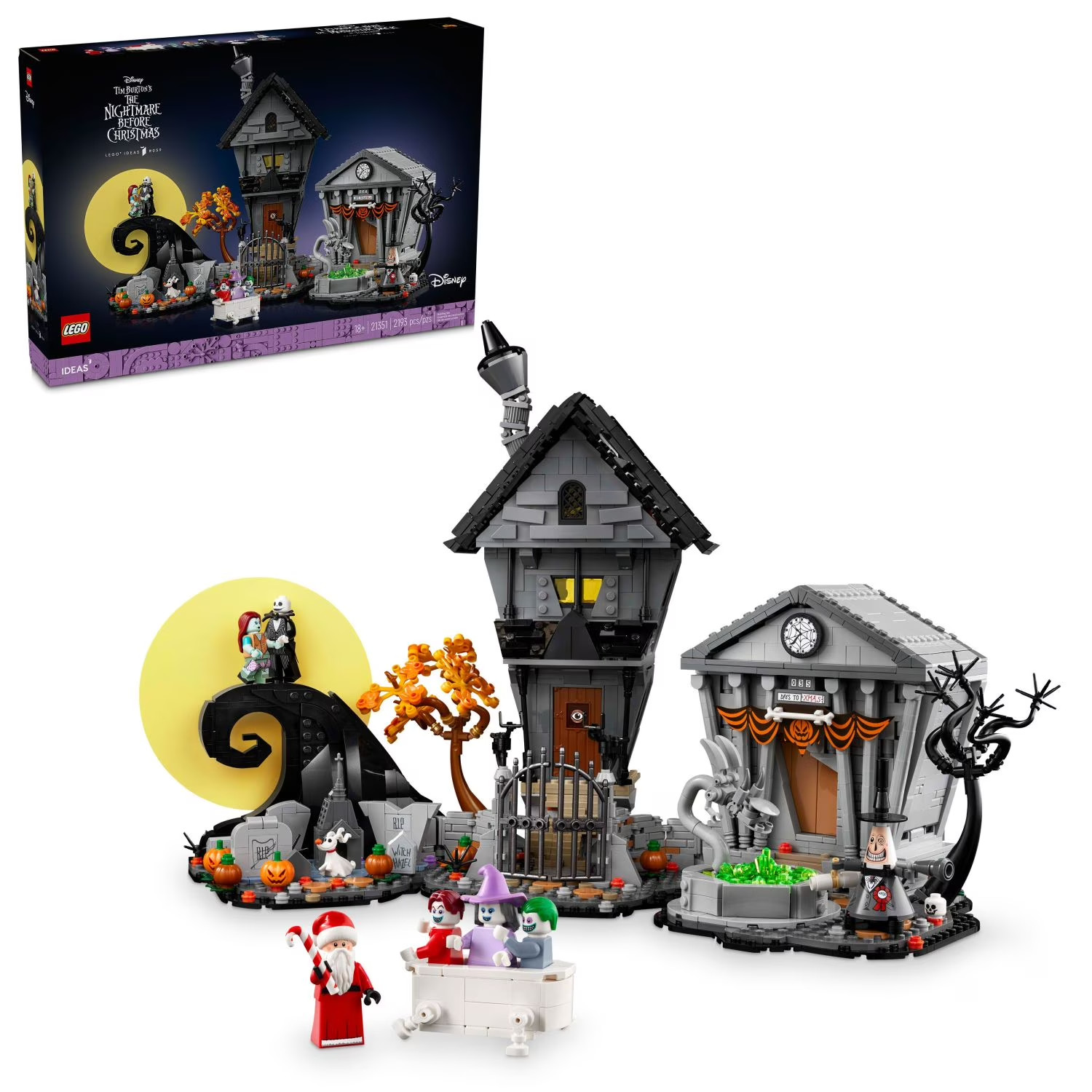 LEGO Disney Tim Burton's The Nightmare Before Christmas Decor - Building Set for