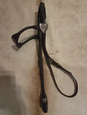VTG STERLING SILVER FLEMING VOGT HEART BROW HEADSTALL BRIDLE - RANCH SHOW HORSE