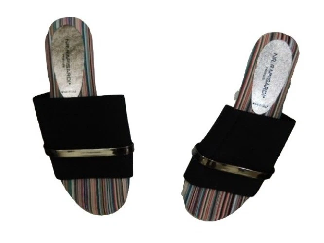 NR Rapisardi Talla 38/7.5 Diseñador Sandalias Deslizables Plataforma Baja Zapatos NUEVO Italia Foto 3 de 4