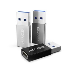 10Gbps USB C Female to USB Male Adapter USB A to USB C Adapter 3-Pack Single-