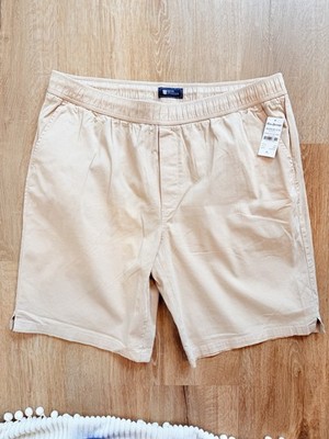REYN SPOONER STRETCH TWILL CRUISER SHORTS KHAKI Mens Size XL NWT