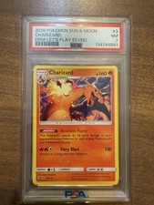 2018 POKEMON SUN & MOON CHARIZARD DRM-LET'S PLAY EEVEE! PSA 7