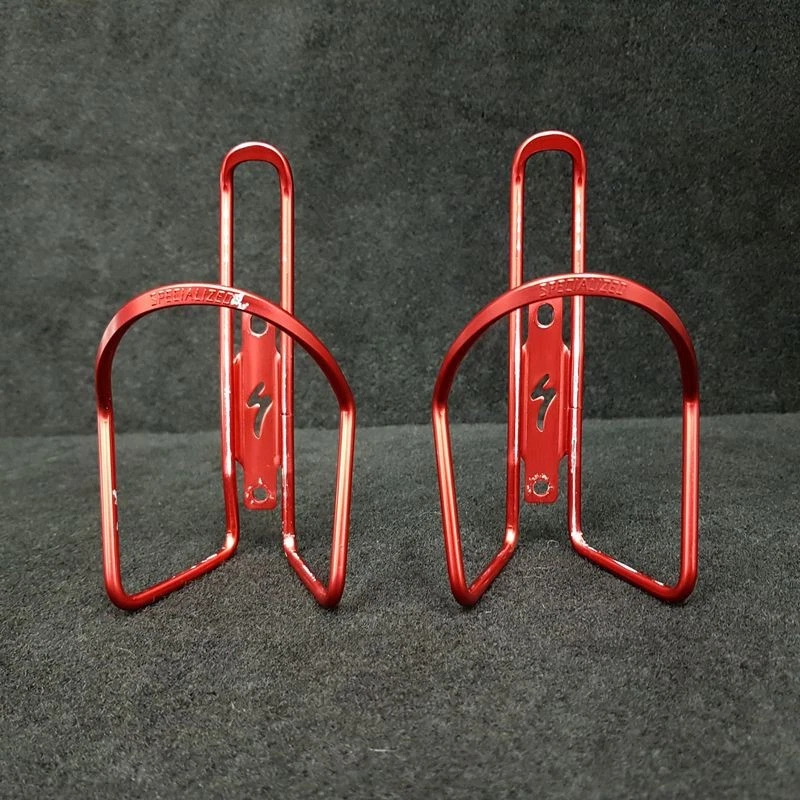 Paire de porte bidon "SPECIALIZED ALLOY rouge" (Ref 47) - Photo 1/4