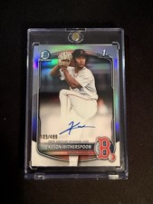 Kyson Witherspoon Refractor Auto /499 2025 Bowman Draft Chrome Prospect Red Sox