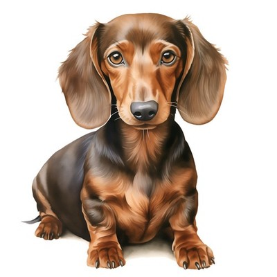 3x Sticker Dackel Autoaufkleber 9x9cm Teckel Dachshund Hund Süß Set