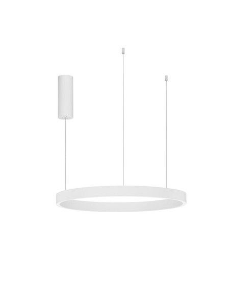 Nova Luce Pendelleuchte Elowen Ø60Cm Weiß Dimmbar Up & Down 60W 3000K-image