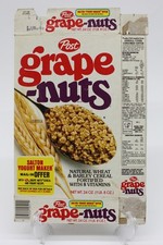 Post Grape-Nuts Wheat and Barley Cereal Boxes...