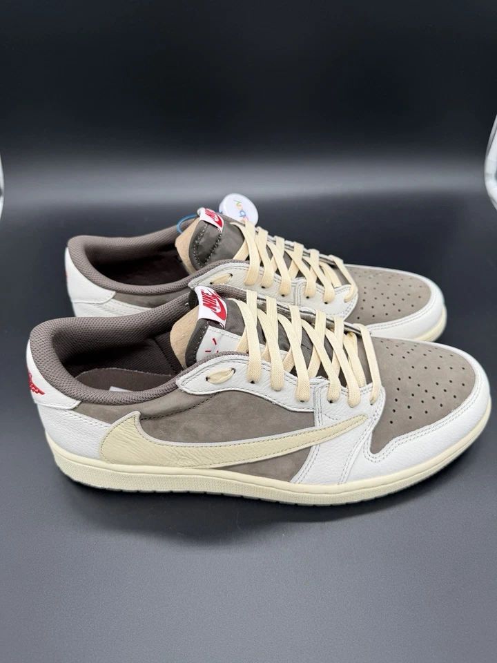 Nike Travis Scott X Air Jordan 1 Low Og Sp Eu 46 US 12 DM7866- 162 Reverse Mocha - Image 3 of 4