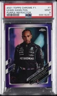 2021 TOPPS CHROME FORMULA 1 PURPLE REFRACTOR #1 LEWIS HAMILTON 241/399 PSA 9