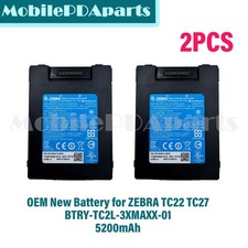 Lot of 2 OEM New Zebra TC22 TC27 BATTERY BT-000473-0820 P/N: BTRY-TC2L-3XMAXX-01