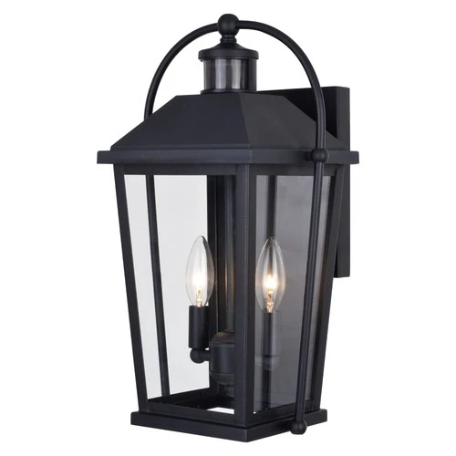 Vaxcel Lighting T0637 Lexington 2 Light 17" Tall Outdoor Wall - Black - Picture 1 of 12