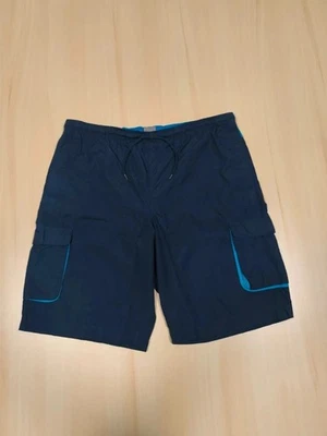 Short de bain Nike Cargo homme Bleu Taille M Logo Brodé Bleu solo swoosh - Photo 1/4
