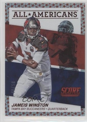 2016 Score All-Americans Jumbo Red /50 Jameis Winston #6 0f8