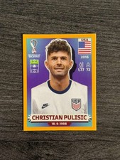 2022 Panini World Cup Christian Pulisic USA18 Usa Gold Online Parallel Sticker