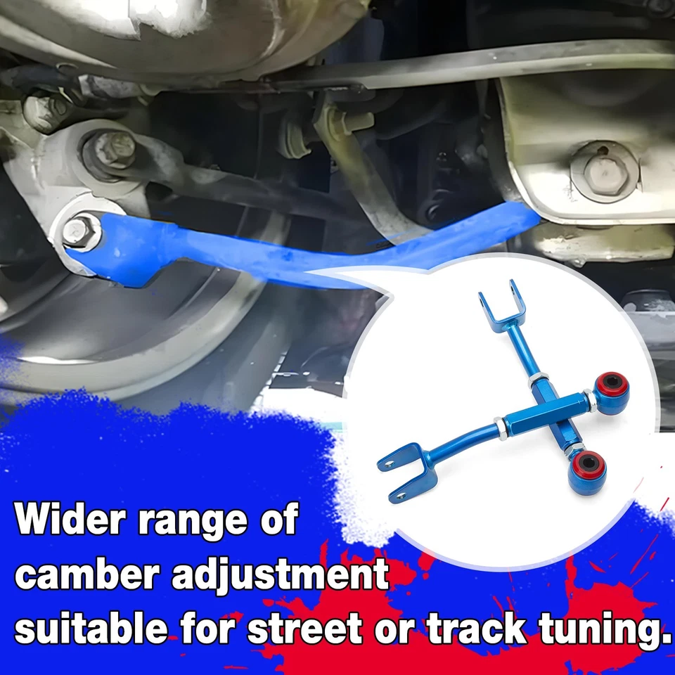 KSP 2pcs Adjustable Rear Camber Arm kit for 350Z 370Z Altima G35 G37 Sedan Coupe - Image 4 of 4