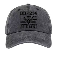 Veteran DD-214 Alumni Unisex Dad Hat, US Military Flag Graphic Baseball Cap