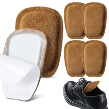 Shyyween 3 Pairs Shoe Tongue Pads Soft Suede Leather Self Adhesive Inserts fo...