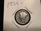 1934-P Mercury Dime 10C Philadelphia 90% Silver US Coin Circulated