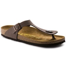 Birkenstock Women's Gizeh Cork Footbed Thong Sandal Mocha 37 Medium EU