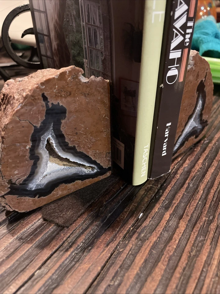 Banded Agate Natural Bookends 3x3 - Image 2 of 4