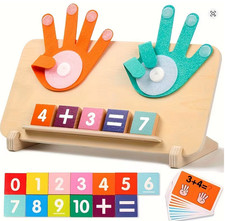 Wooden arithmetic learning board for children over 3 years old