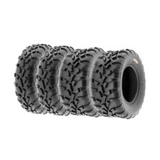 Set of 4 SunF A010 25x8-12 Front 25x11-12 Rear ATV UTV Lawn Mowers Tires, 6...