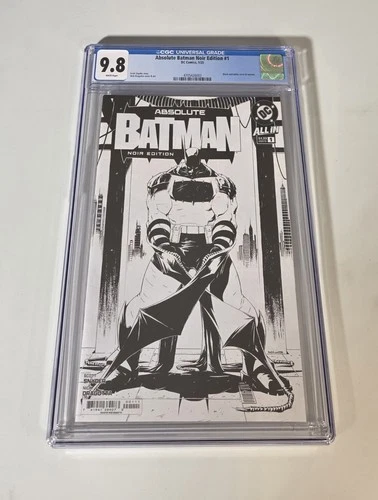 Absolute Batman Noir Edition #1 CGC 9.8 Grade Cover A Nick Dragotta Scott Snyder