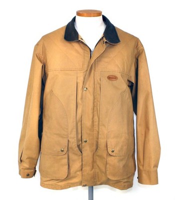 Mens Browning Upland II Hunting Jacket Coat XL Tan Brown Game Bag Multi-Pocket