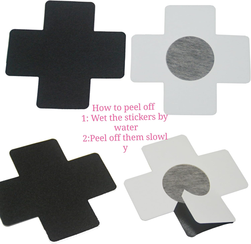 Self Adhensive Nipple Covers Disposable Lingerie Breast Pasties Petals, 10Pairs4 - 第 2/12 張圖片