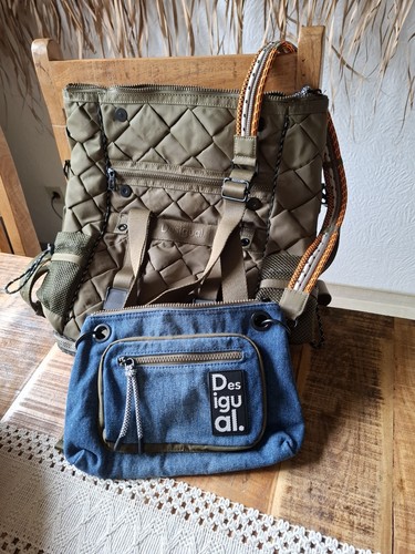 💕 Desigual Modularis Bagpack, Rucksack, Tasche, Khaki, Neu 💕 - Bild 8 von 19