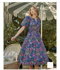 Baltic Born Dress XL Fall Autumn  Floral