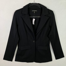 Banana Republic Long and Lean Single Button Blazer Women's Size XS Black NWT