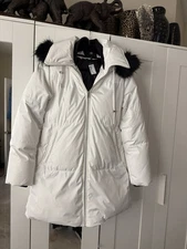 Maje Fall Winter 2019 puffer 40FR Never worn, with tag White, Polyester New