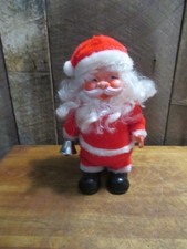 Vintage 1970 s Walking Musical Santa Claus Plays music Walks Rings Bell WORKS