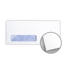 Printmaster White w/Blue Security Tint Envelopes - No. 10 Window (4 1/8 x 9 1/2)