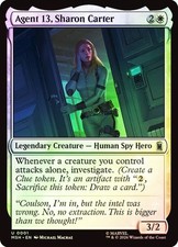 NM Foil Agent 13, Sharon Carter, MTG, Super Heroes, Magic the Gathering, 1