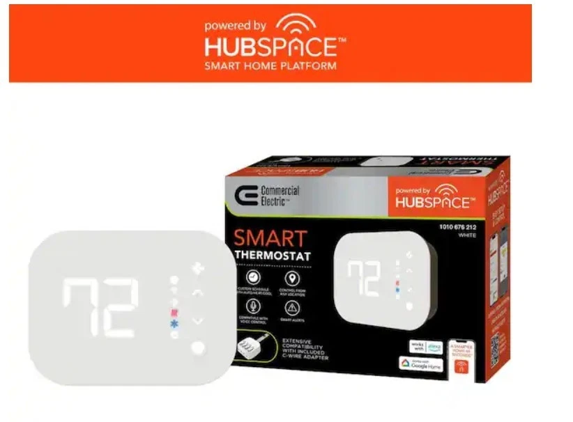 Commercial Electric Wi-Fi and Bluetooth Enabled Smart Programmable Thermostat